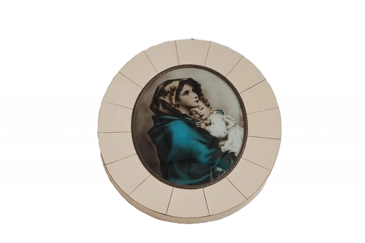 Madonna and Child within round frame, 1950s 1406815