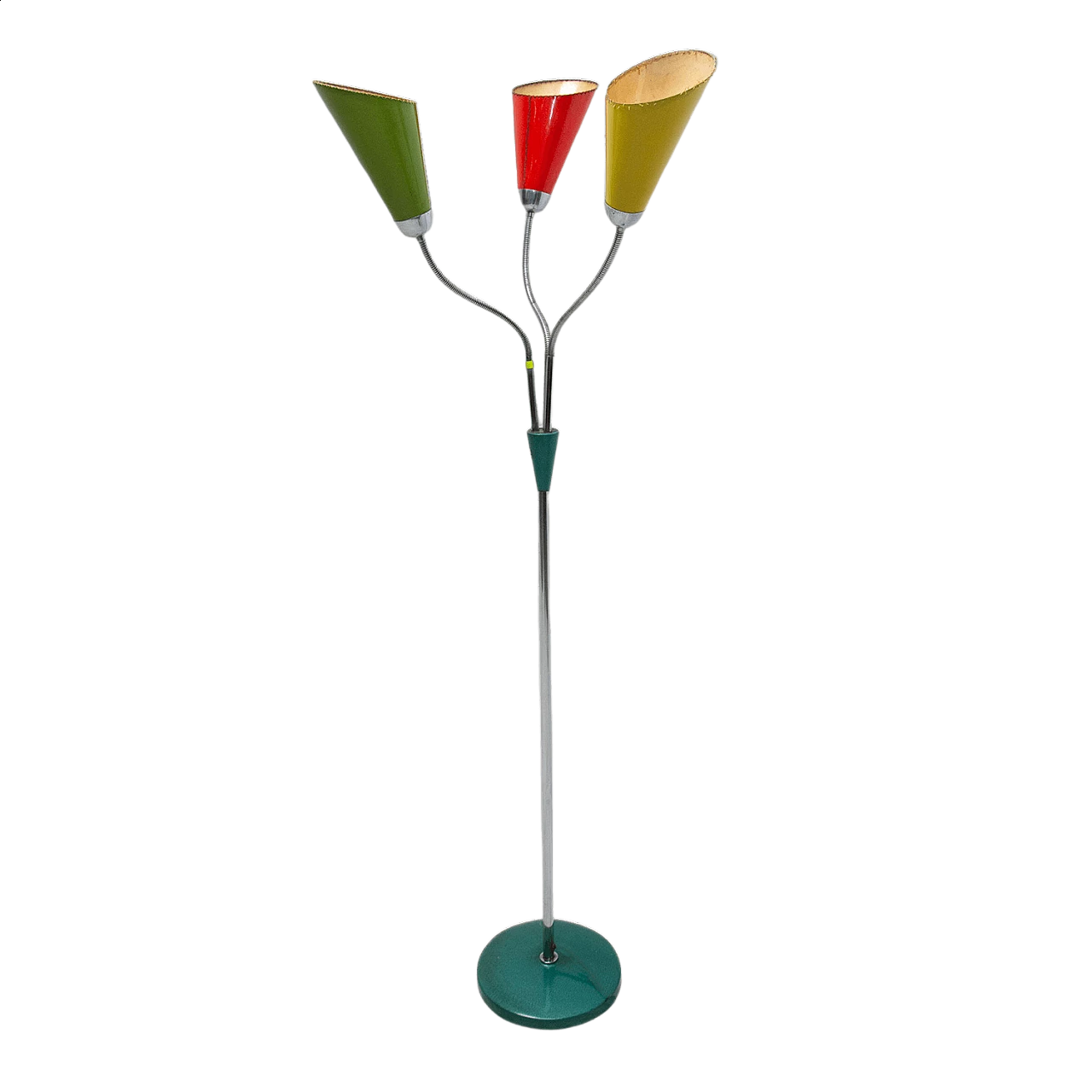 Lampada da terra a collo d'oca del periodo di Bruxelles, anni '60 17