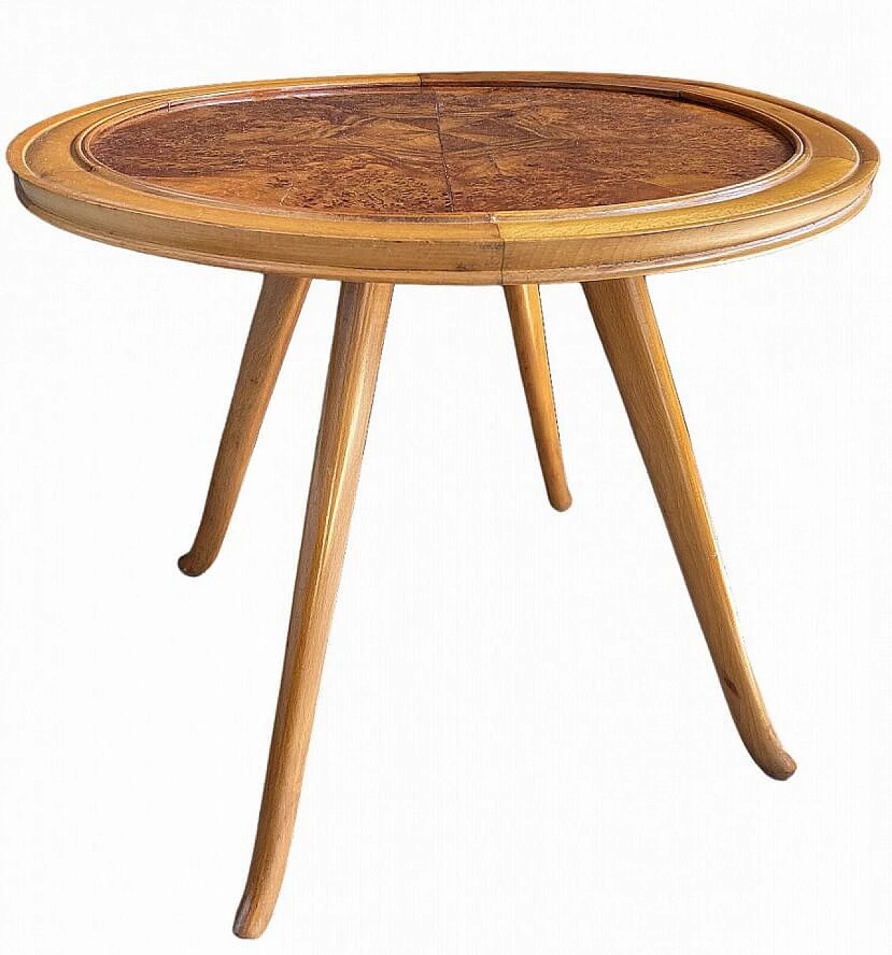 Tavolino in stile Art Déco in faggio e radica, anni '30 7