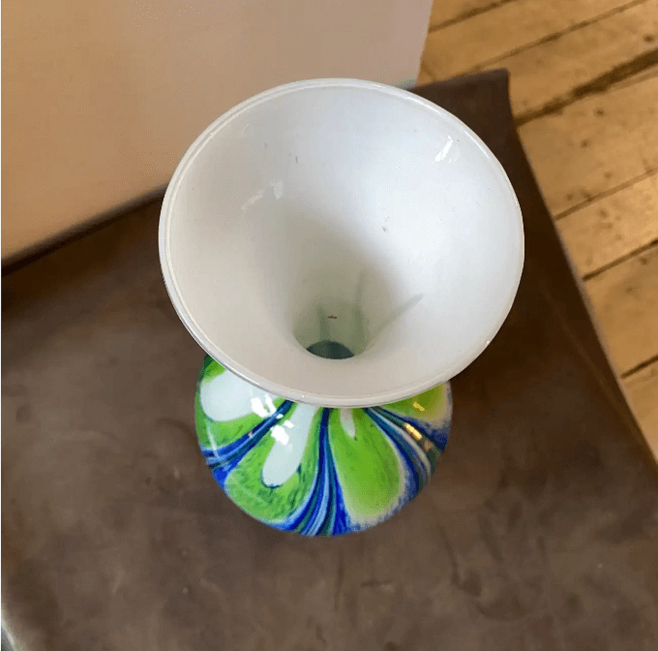 Glass vase in the style of Carlo Moretti, 1970s 5