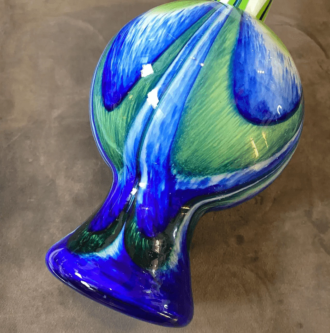 Glass vase in the style of Carlo Moretti, 1970s 6
