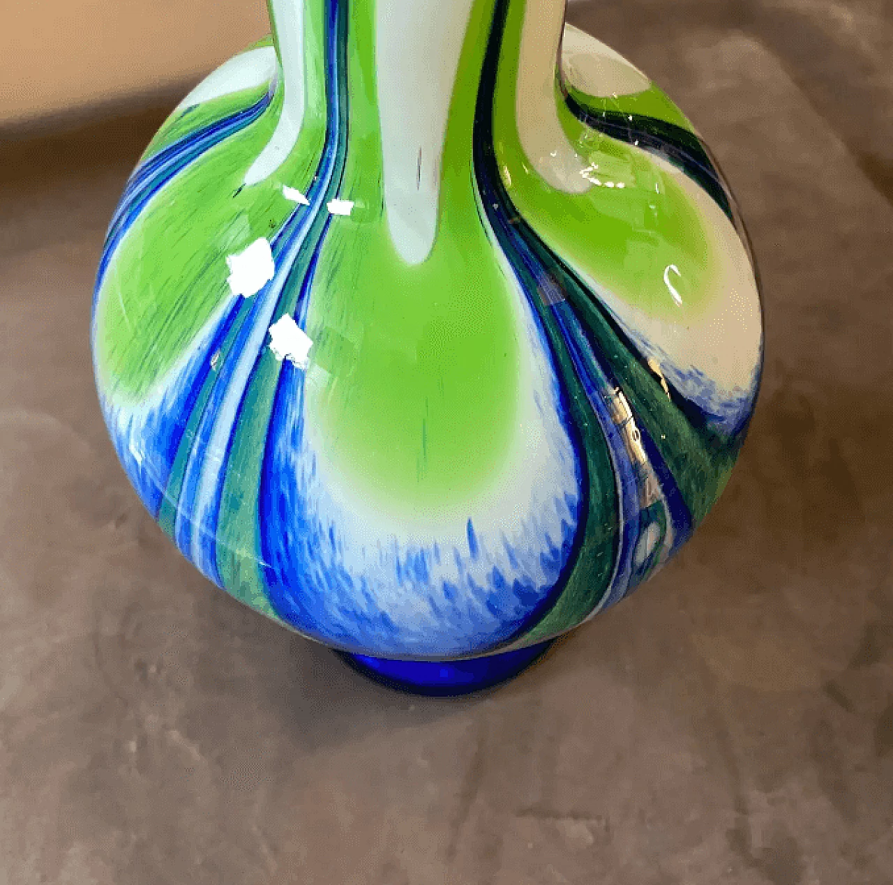 Glass vase in the style of Carlo Moretti, 1970s 12