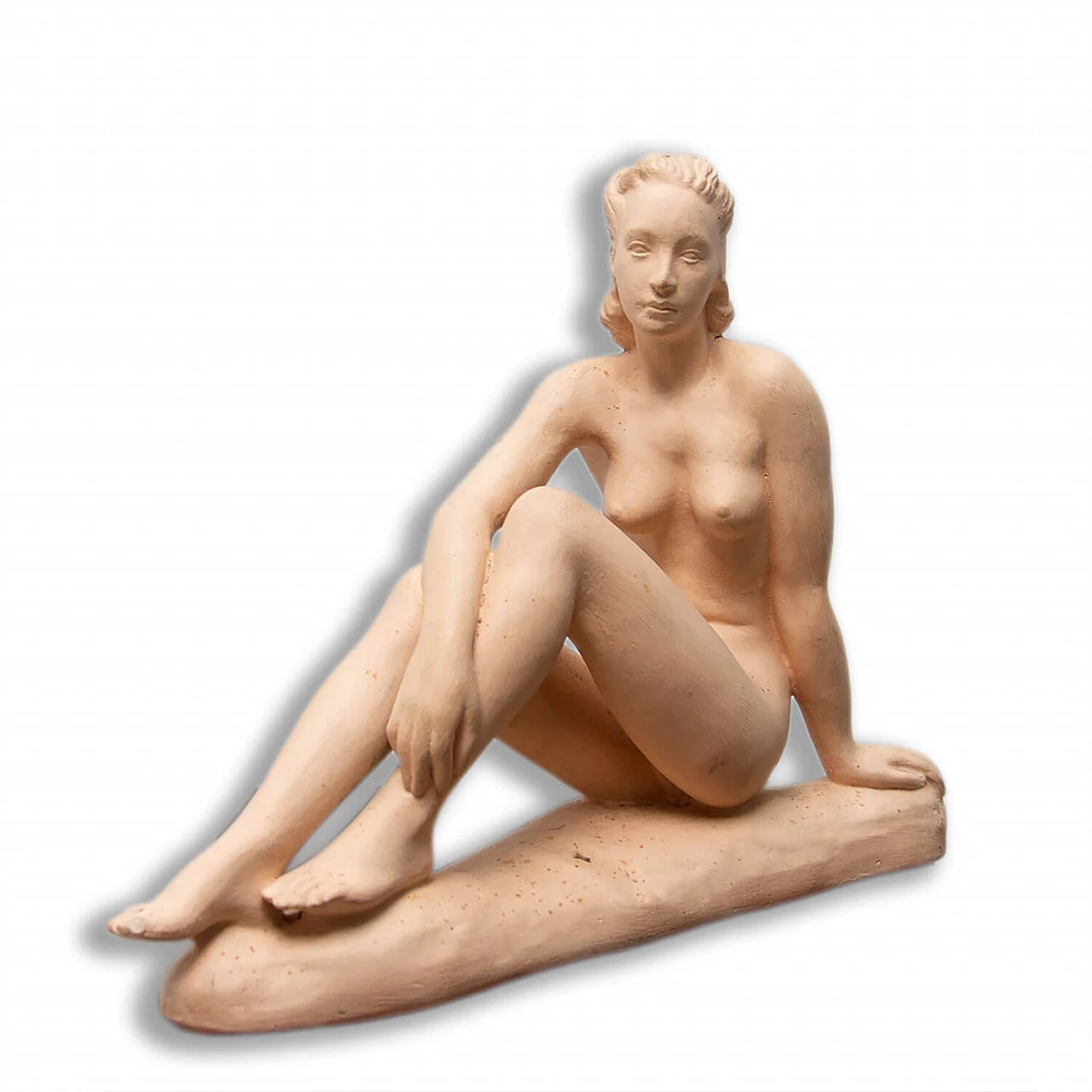 Ceramic sculpture depicting a female nude, 1940s 1