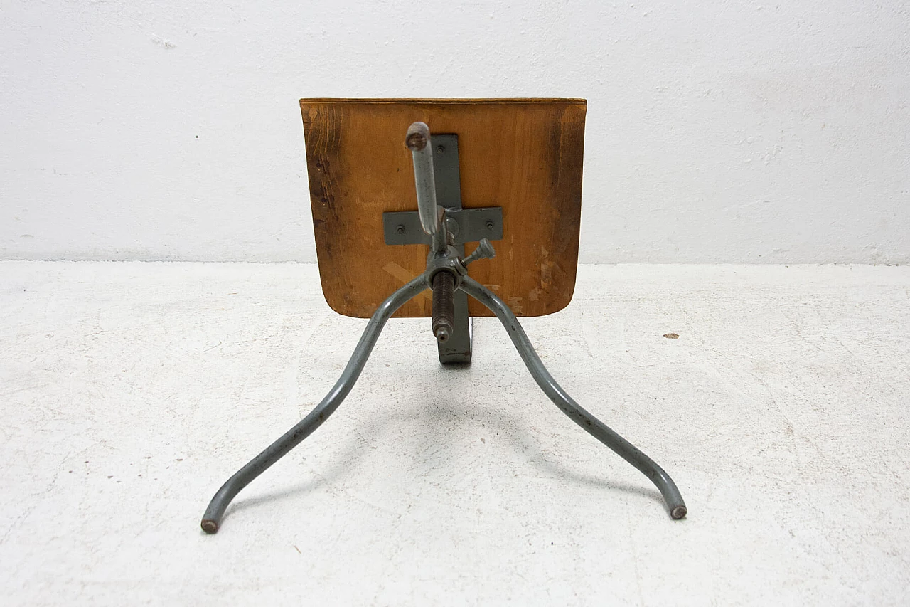 Pair of industrial adjustable desk chairs, 1960s 17