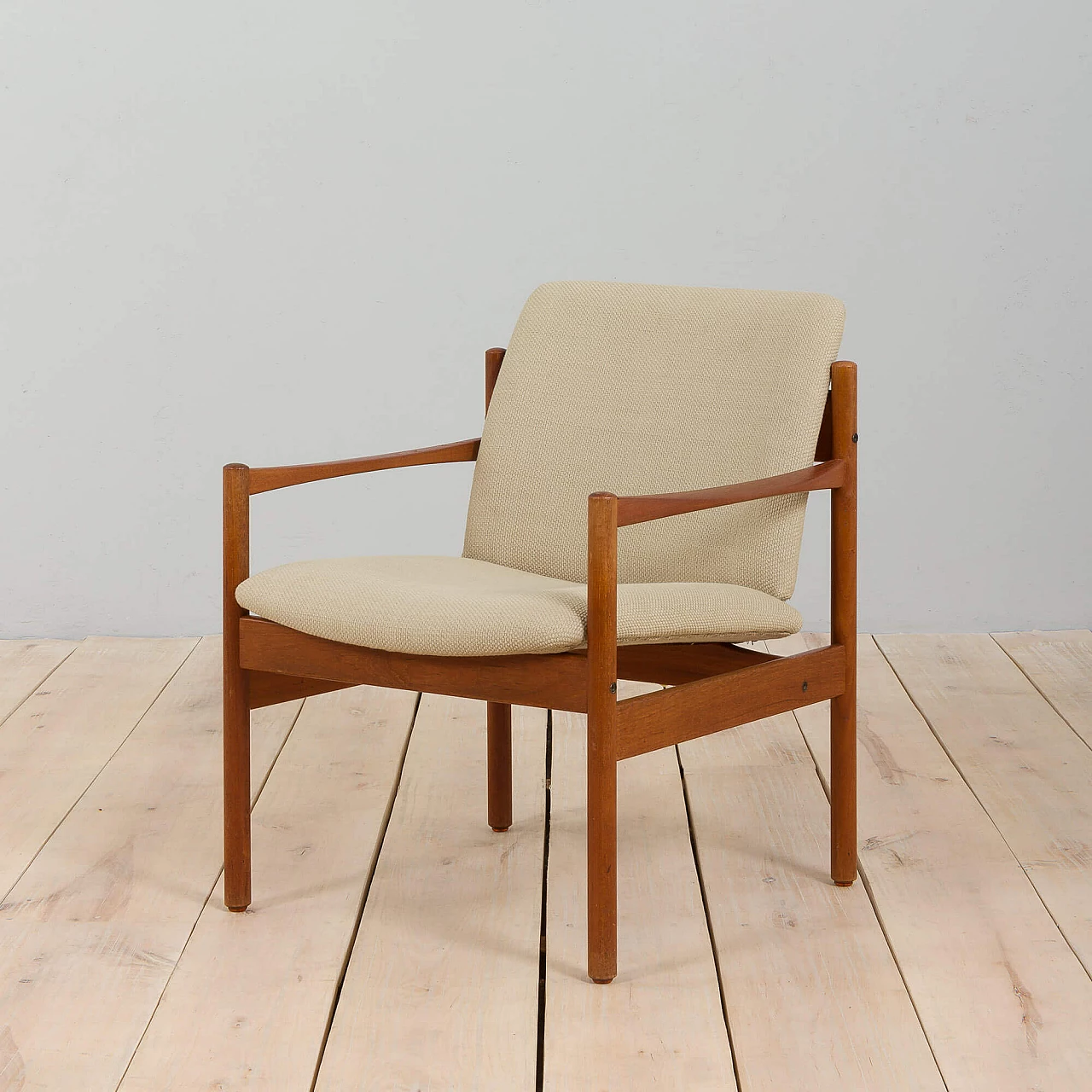 Sedia danese in teak nello stile di Kai Kristiansen, anni '60 1