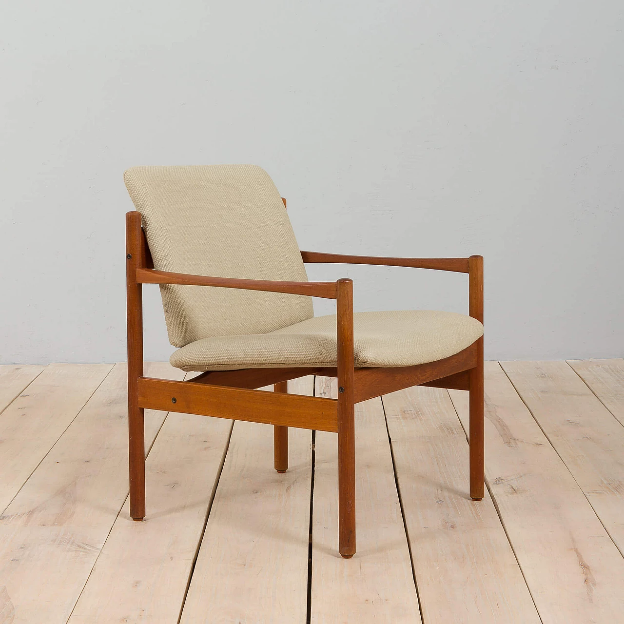Danish teak chair in the style of Kai Kristiansen, 1960s 5