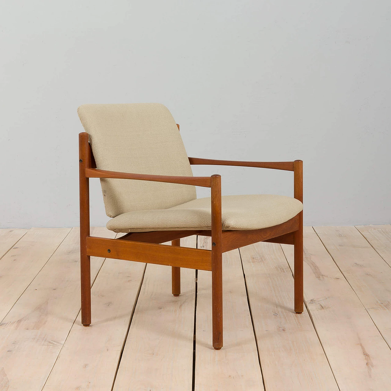 Sedia danese in teak nello stile di Kai Kristiansen, anni '60 5