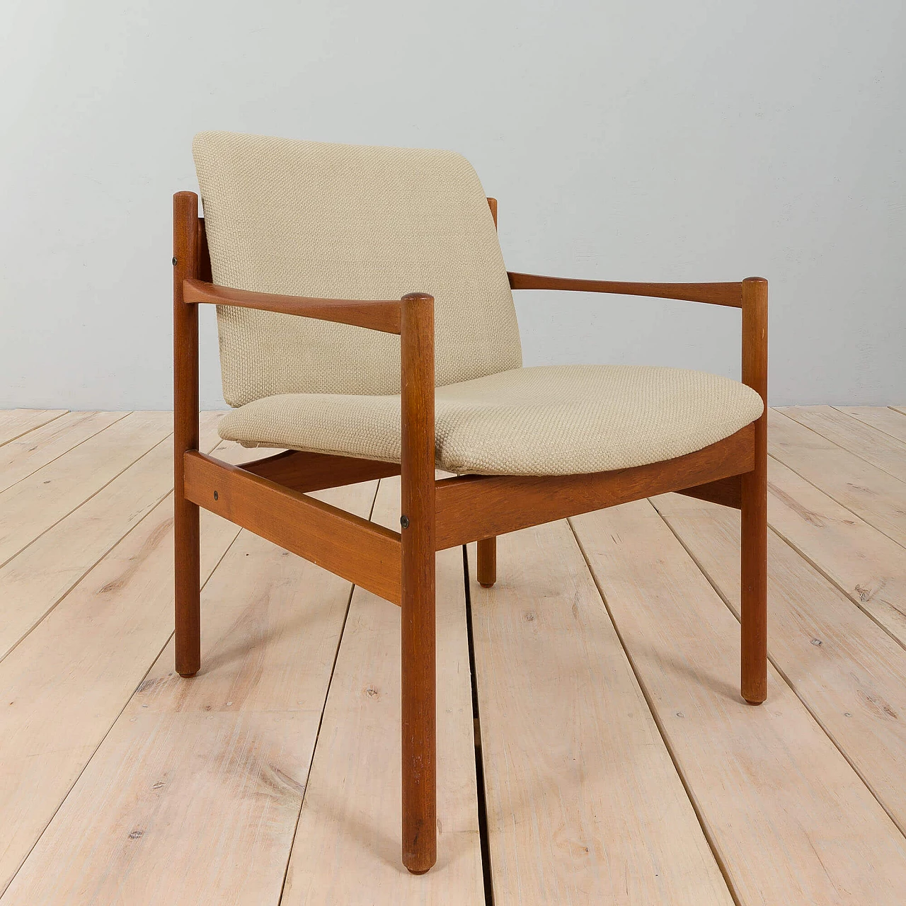 Sedia danese in teak nello stile di Kai Kristiansen, anni '60 9