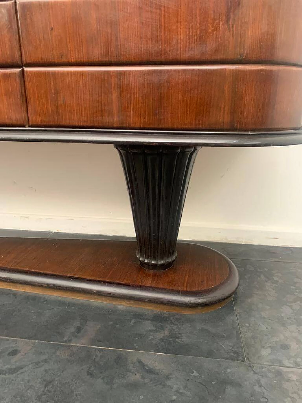 Sideboard in rosewood, mahogany and wrought iron, 1950s 9