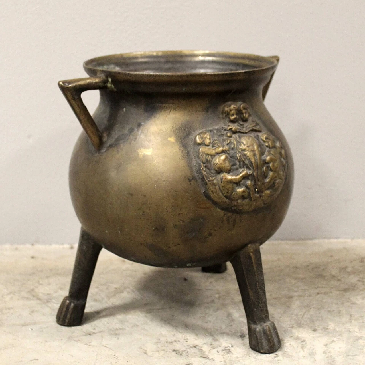Vaso in bronzo tondeggiante, '800 4
