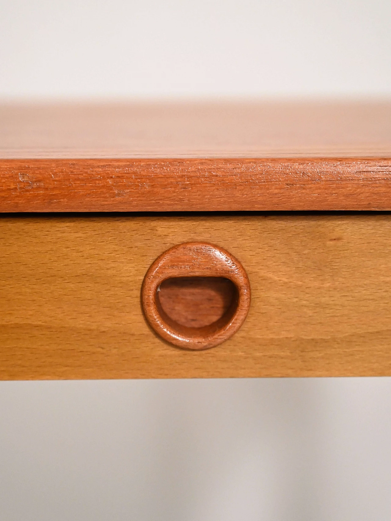 Birch and teak bedside table, 1960s 6