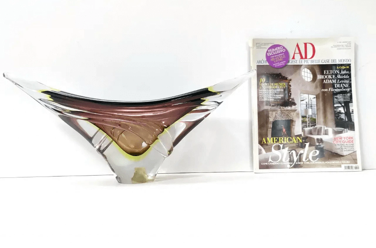 Murano submerged glass centerpiece by Seguso, 1960s 2