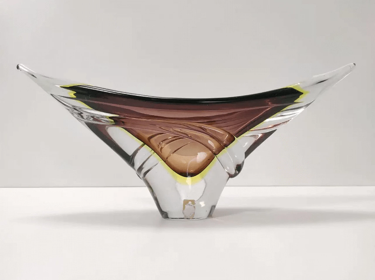 Murano submerged glass centerpiece by Seguso, 1960s 4