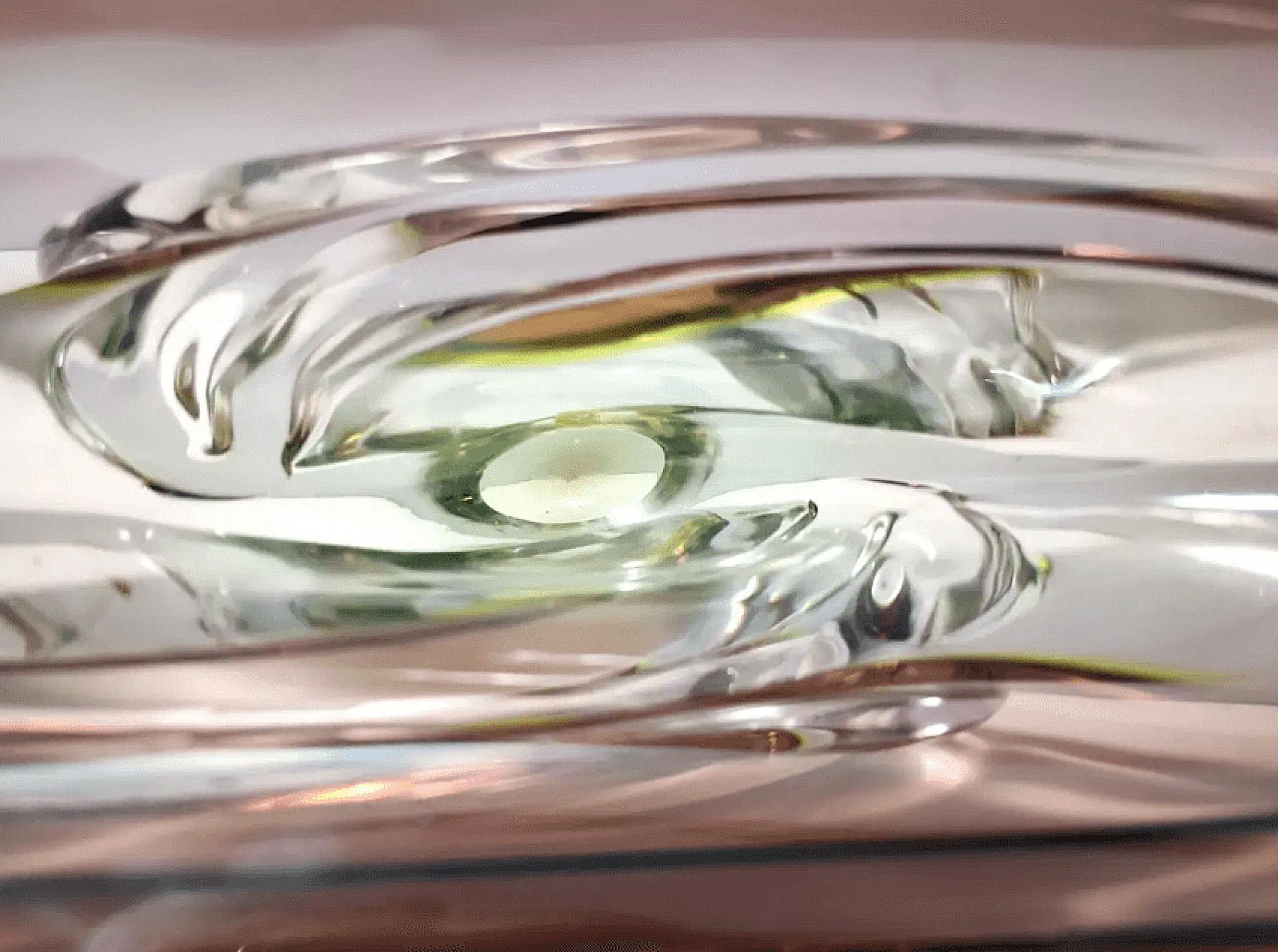 Murano submerged glass centerpiece by Seguso, 1960s 5