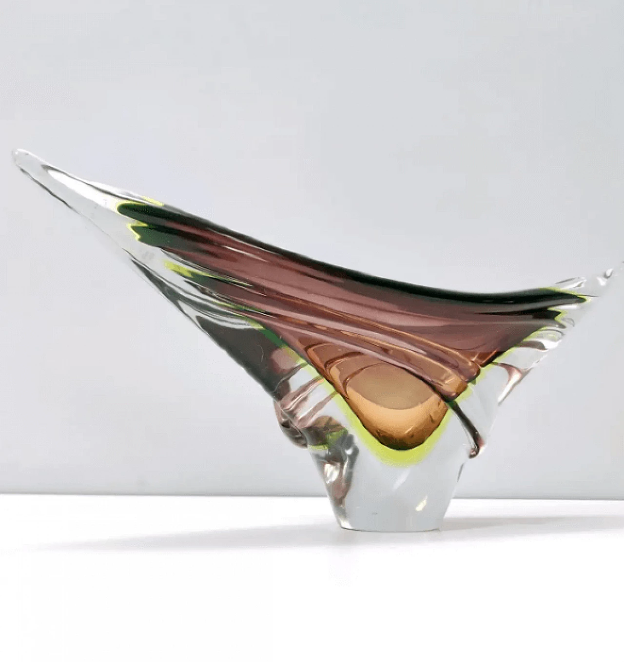Murano submerged glass centerpiece by Seguso, 1960s 6