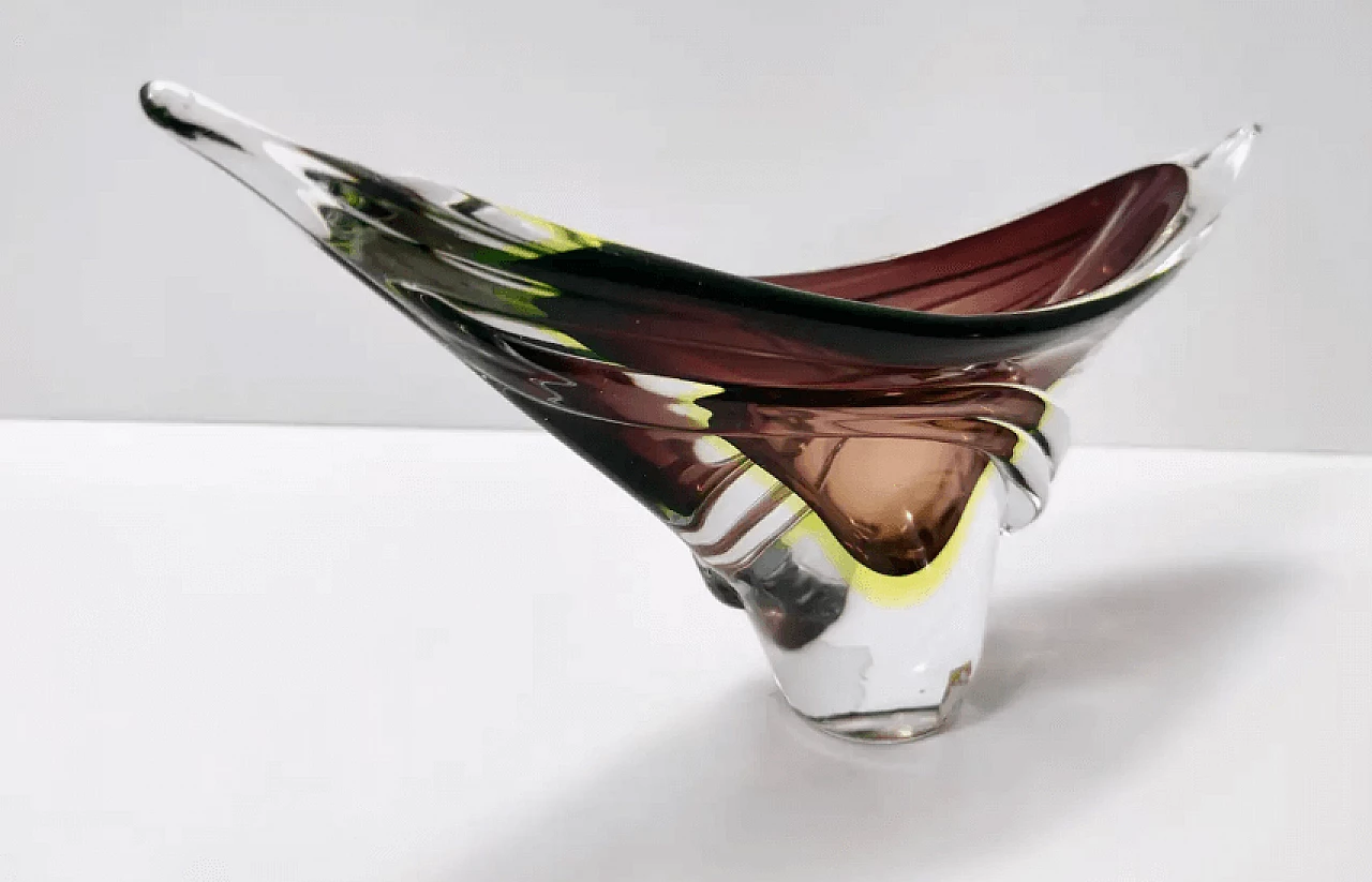 Murano submerged glass centerpiece by Seguso, 1960s 7