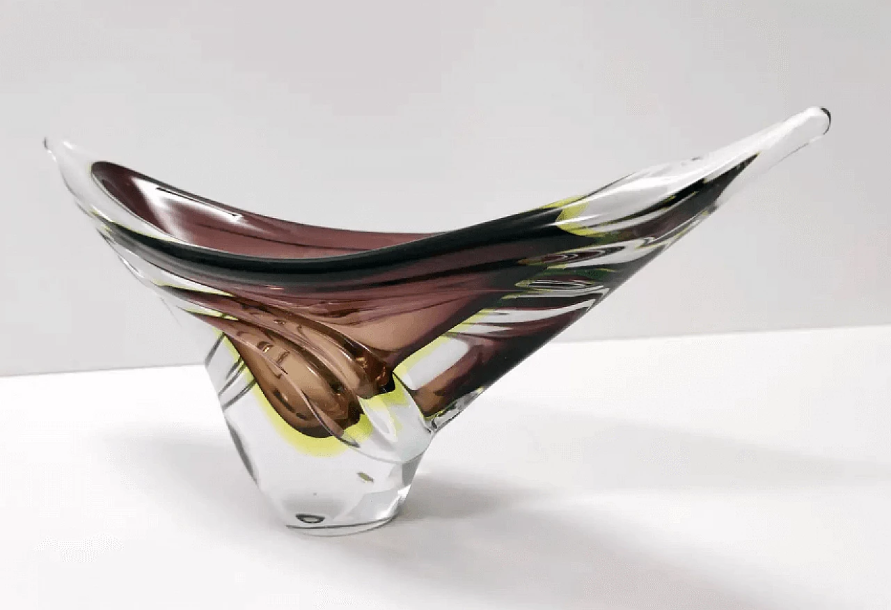 Murano submerged glass centerpiece by Seguso, 1960s 8