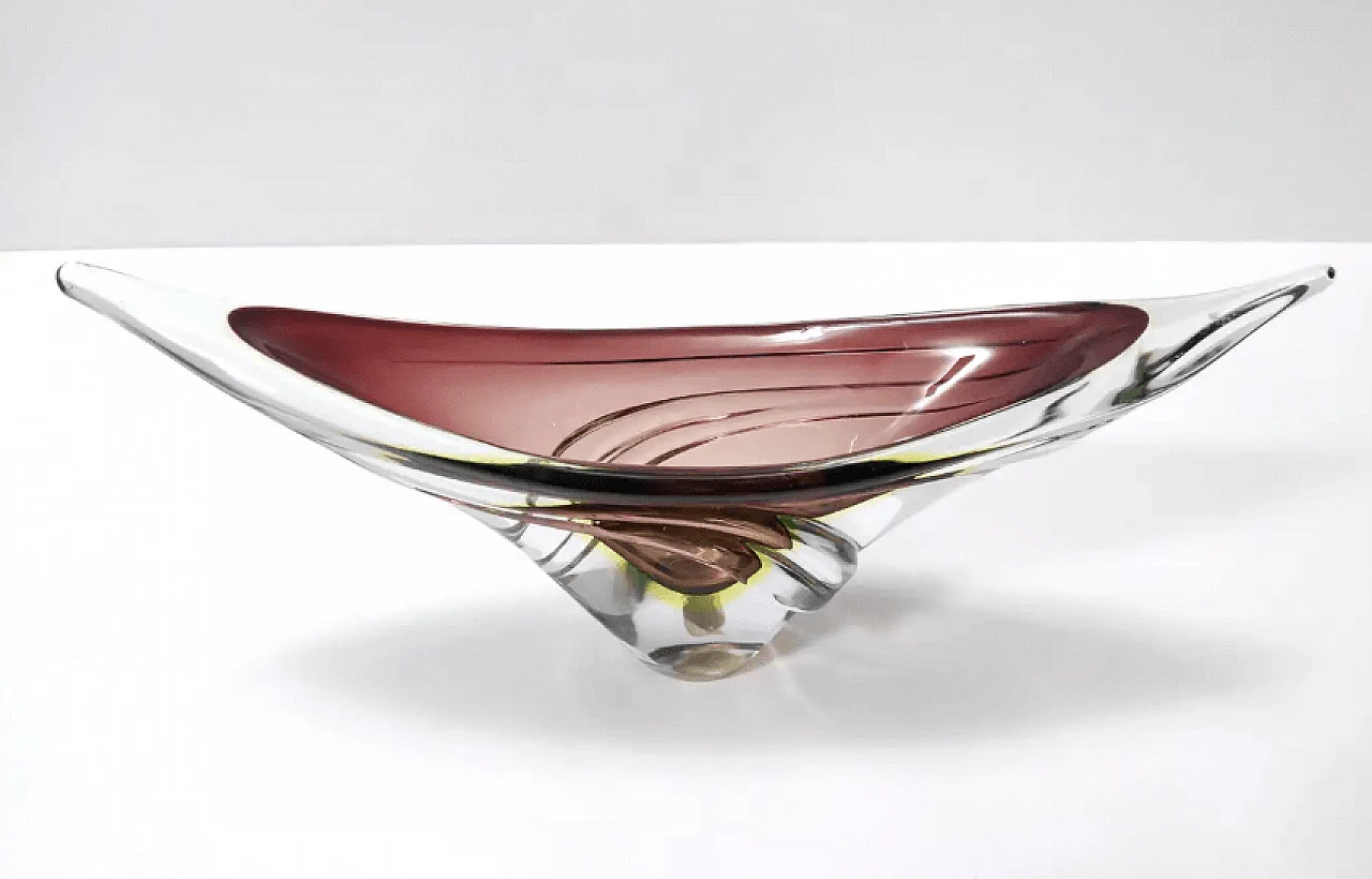 Murano submerged glass centerpiece by Seguso, 1960s 9