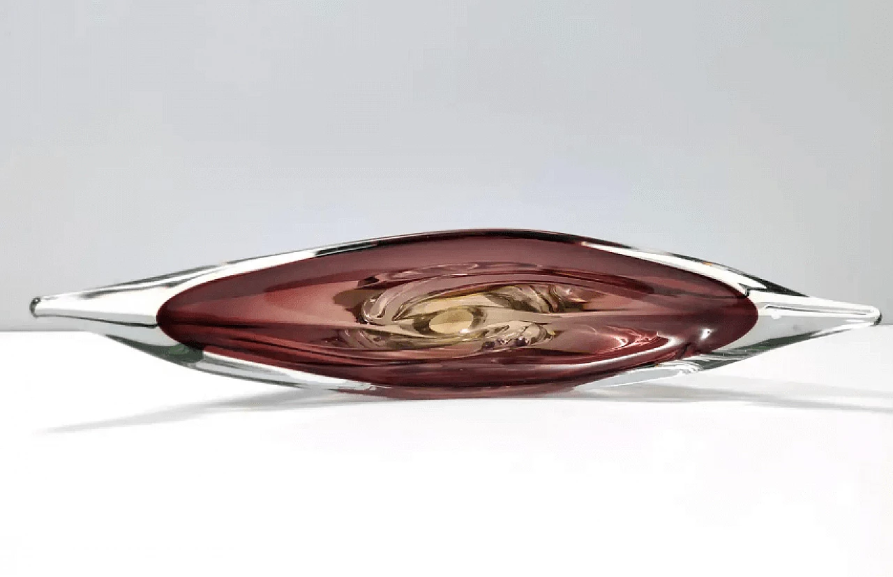 Murano submerged glass centerpiece by Seguso, 1960s 10