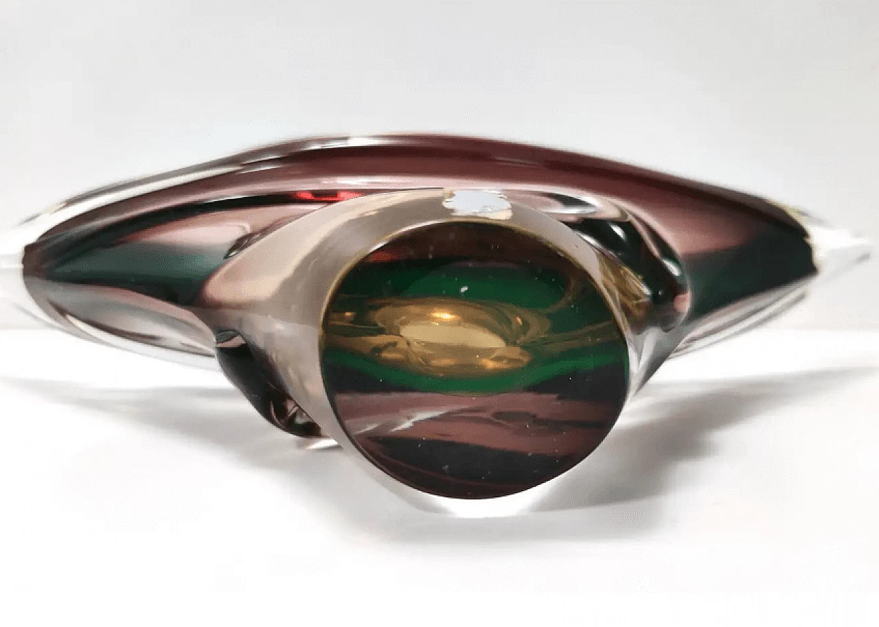 Murano submerged glass centerpiece by Seguso, 1960s 11