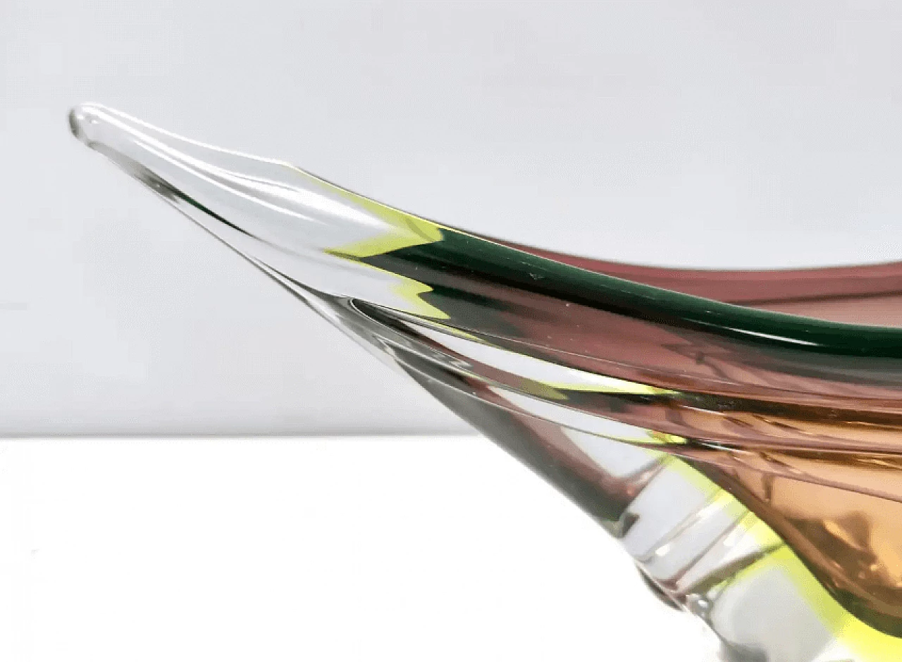 Murano submerged glass centerpiece by Seguso, 1960s 13