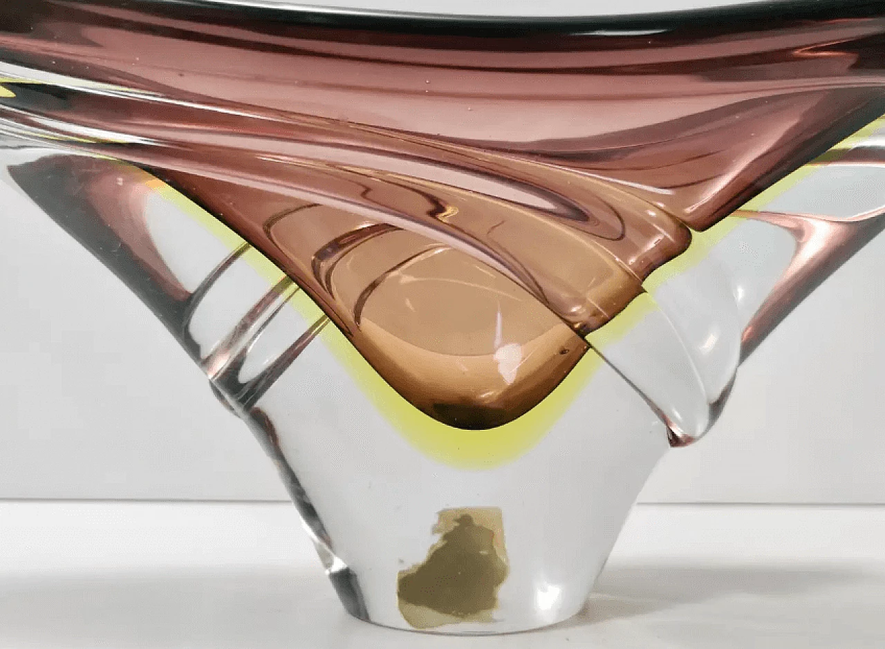 Murano submerged glass centerpiece by Seguso, 1960s 18