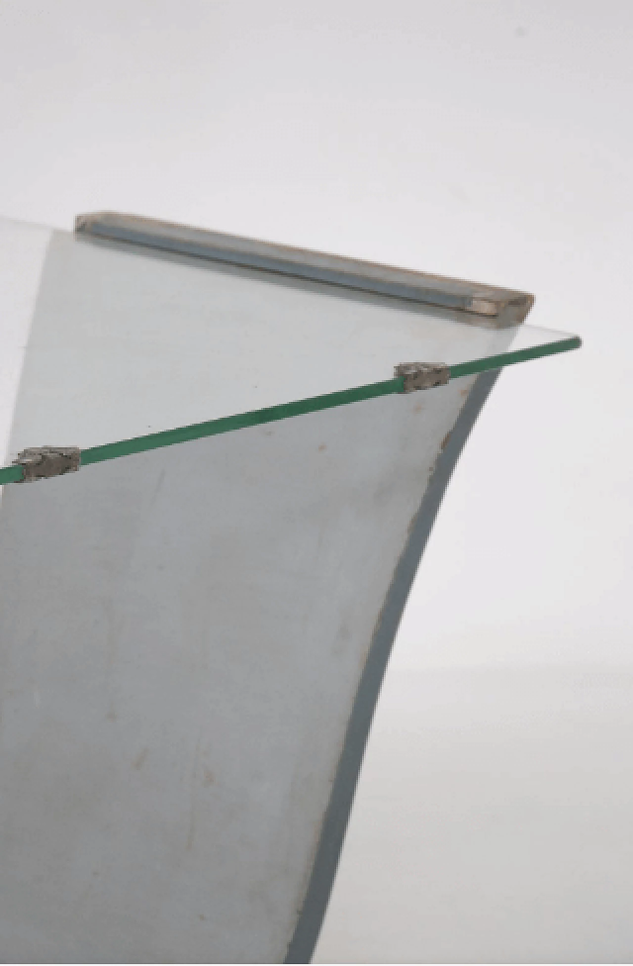 Scrivania in legno e vetro con poltrona, anni '30 4