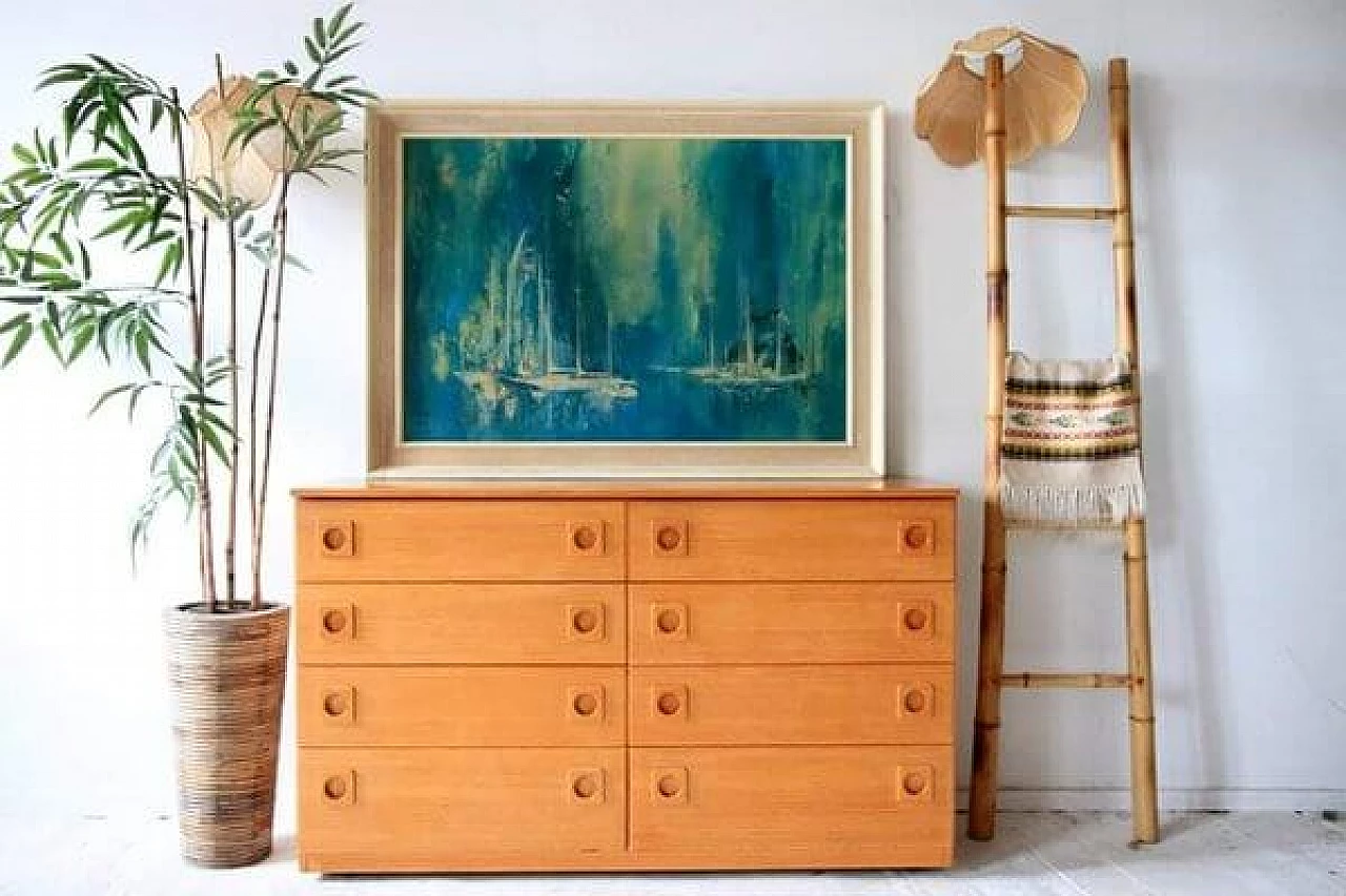 Credenza in teak restaurata, anni '60 2