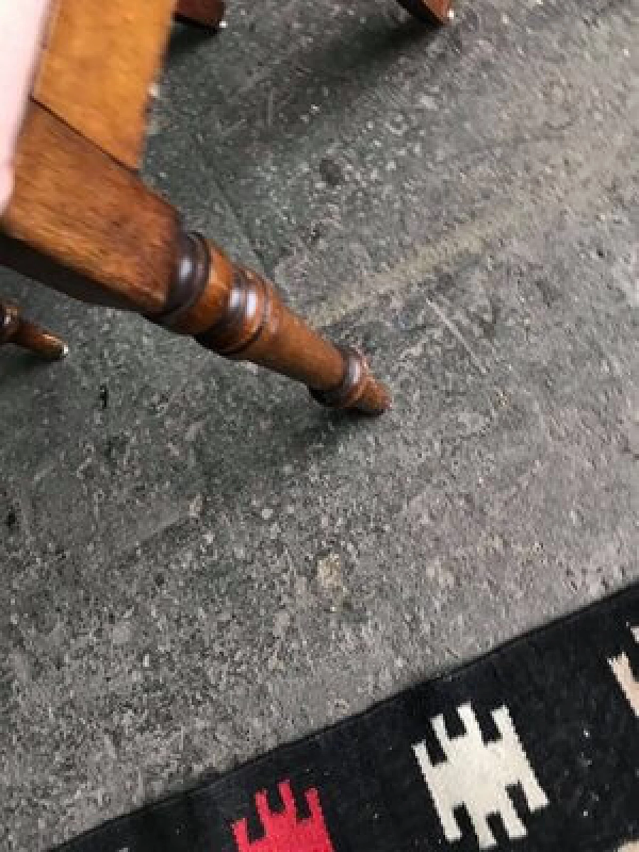 French armchair  in wood with upholstered seat, early 1900s 2