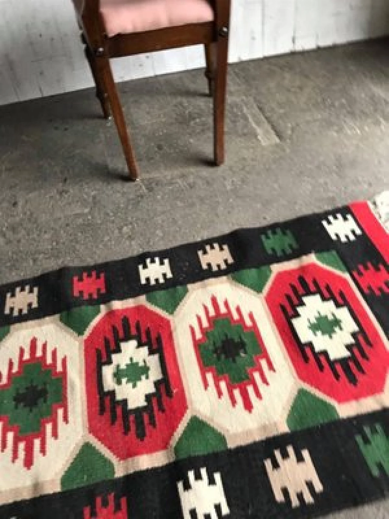 French armchair  in wood with upholstered seat, early 1900s 5