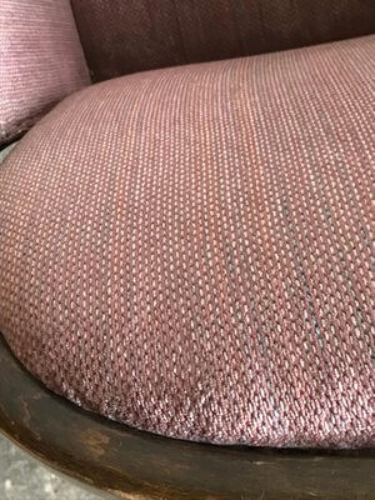 Coppia di poltrone viola in stile Art Déco, anni '50 5