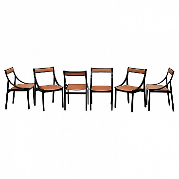 6 Dining chairs by Carlo De Carli for Sormani, 1960s