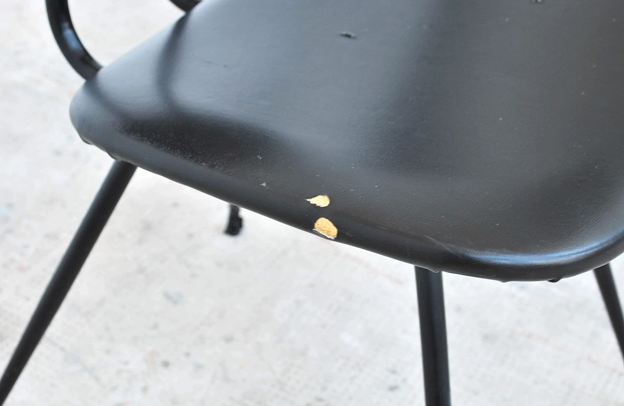 Pair of DU12 chairs by Mario Rinaldi for Rima, 50s 3