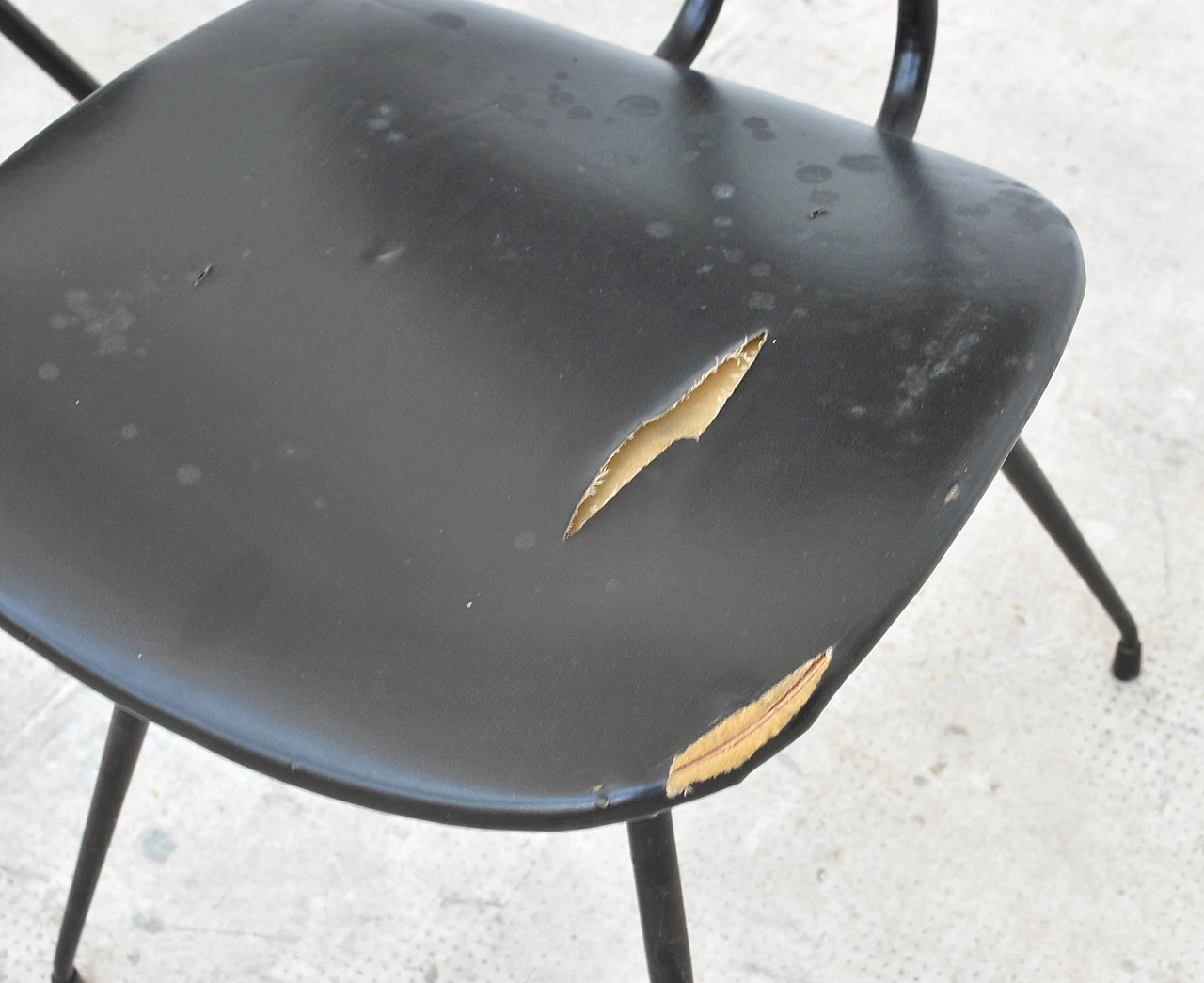 Pair of DU12 chairs by Mario Rinaldi for Rima, 50s 5