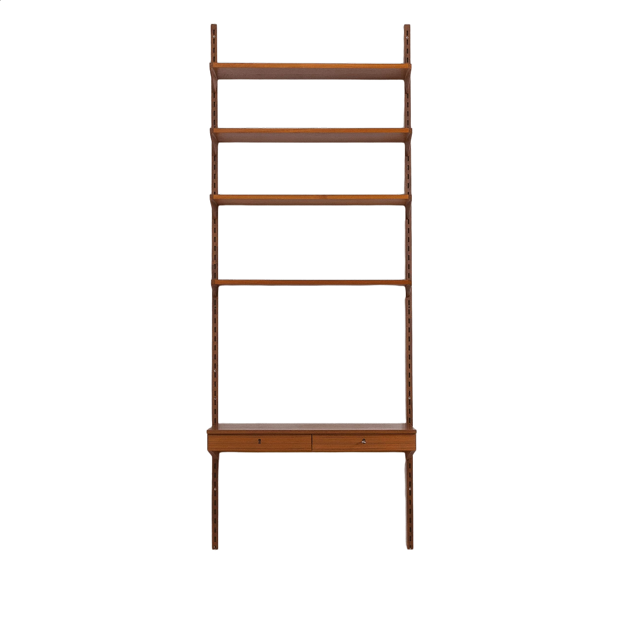 Danish teak wall cabinet with desk by Kai Kristiansen for FM Mobler, 1960s 17