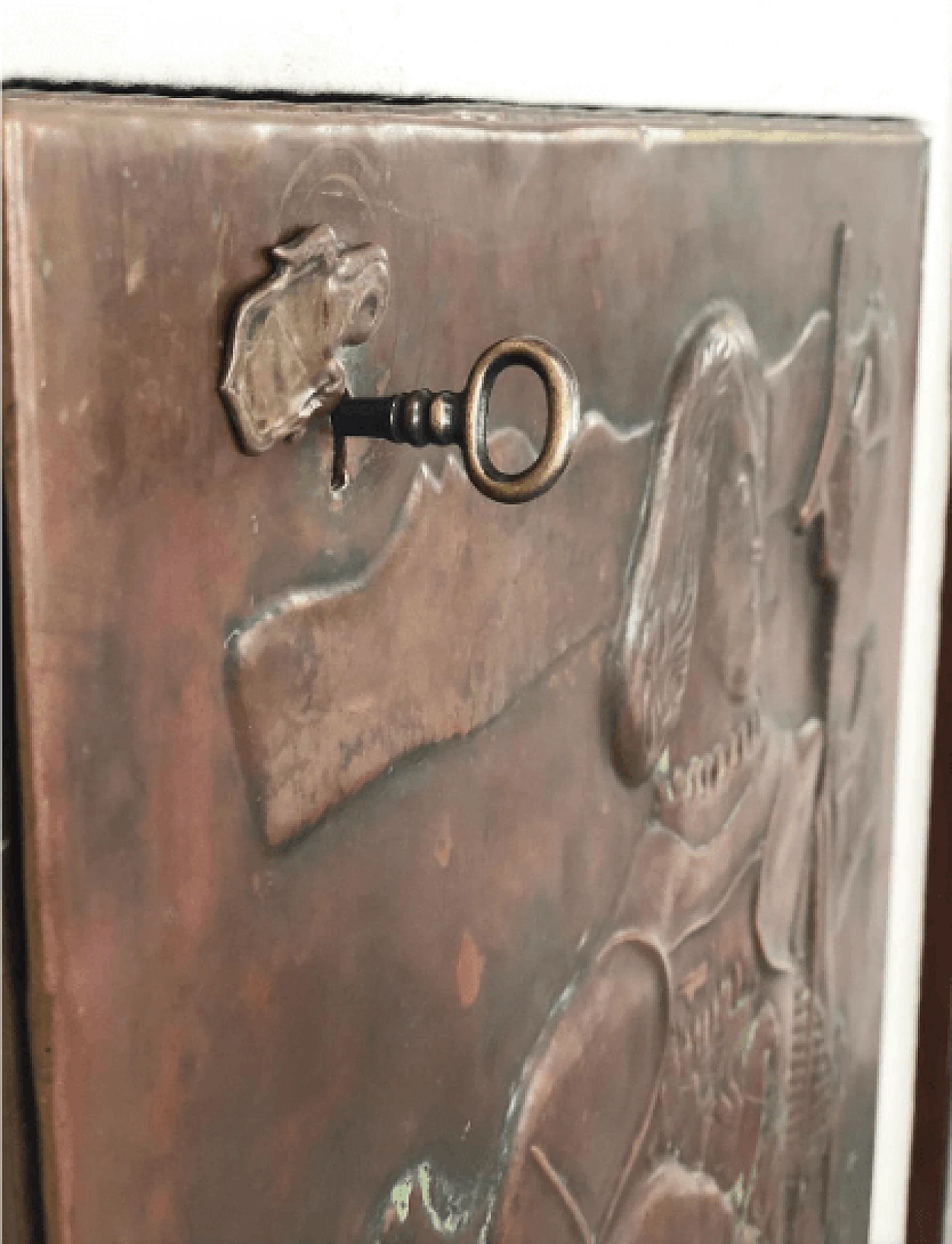 Mobile bar in legno e rame di Luigi Scremin, 1948 4