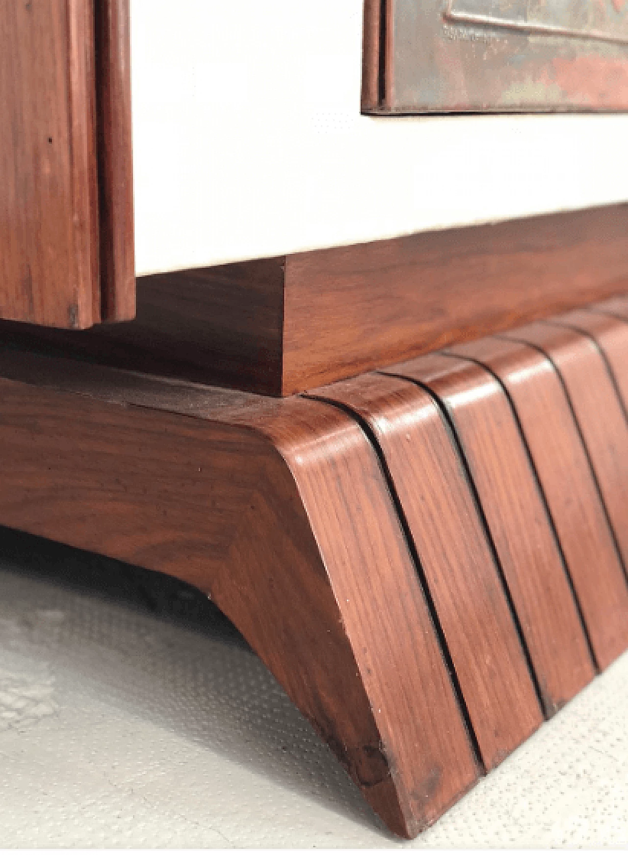 Mobile bar in legno e rame di Luigi Scremin, 1948 5