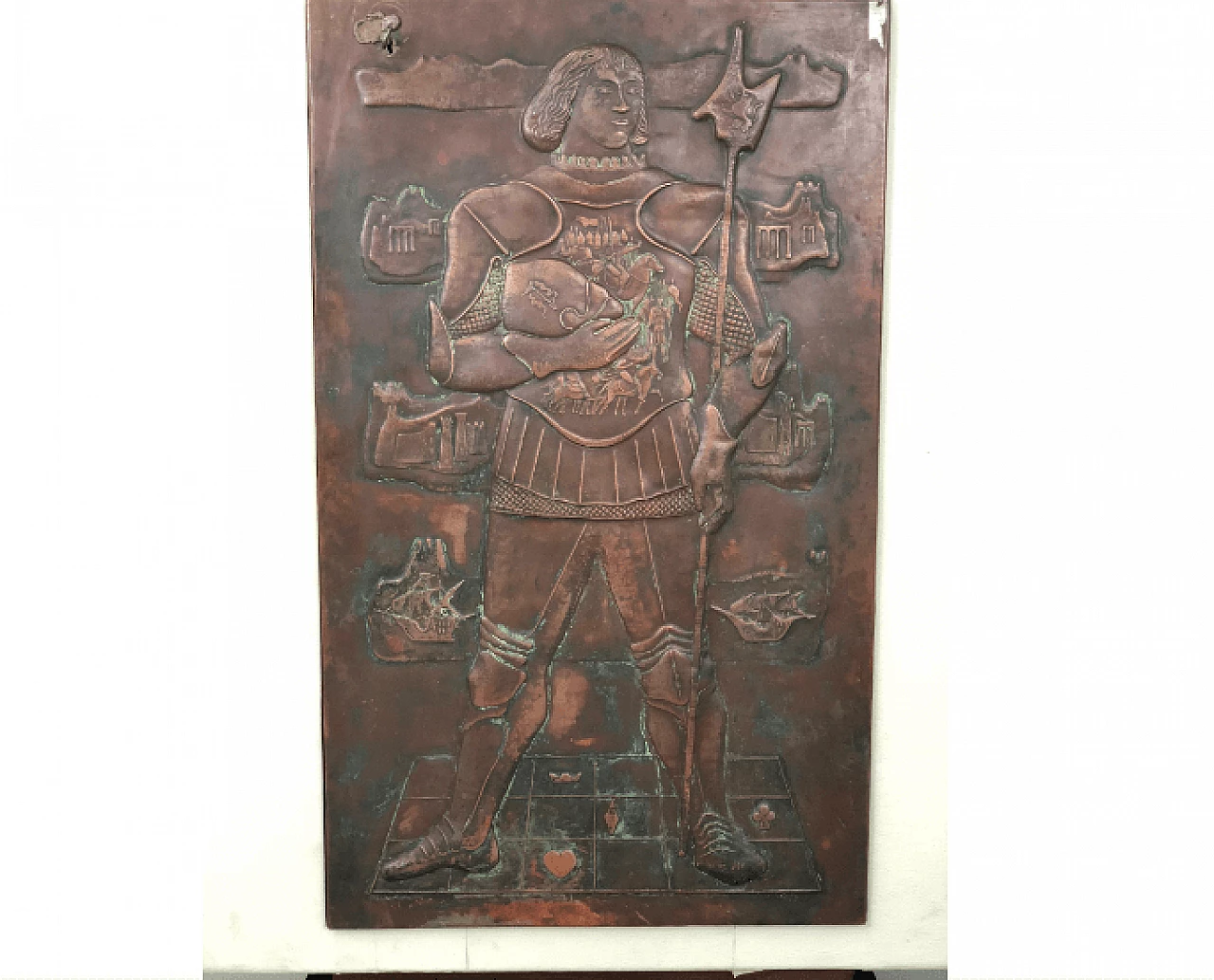 Mobile bar in legno e rame di Luigi Scremin, 1948 6