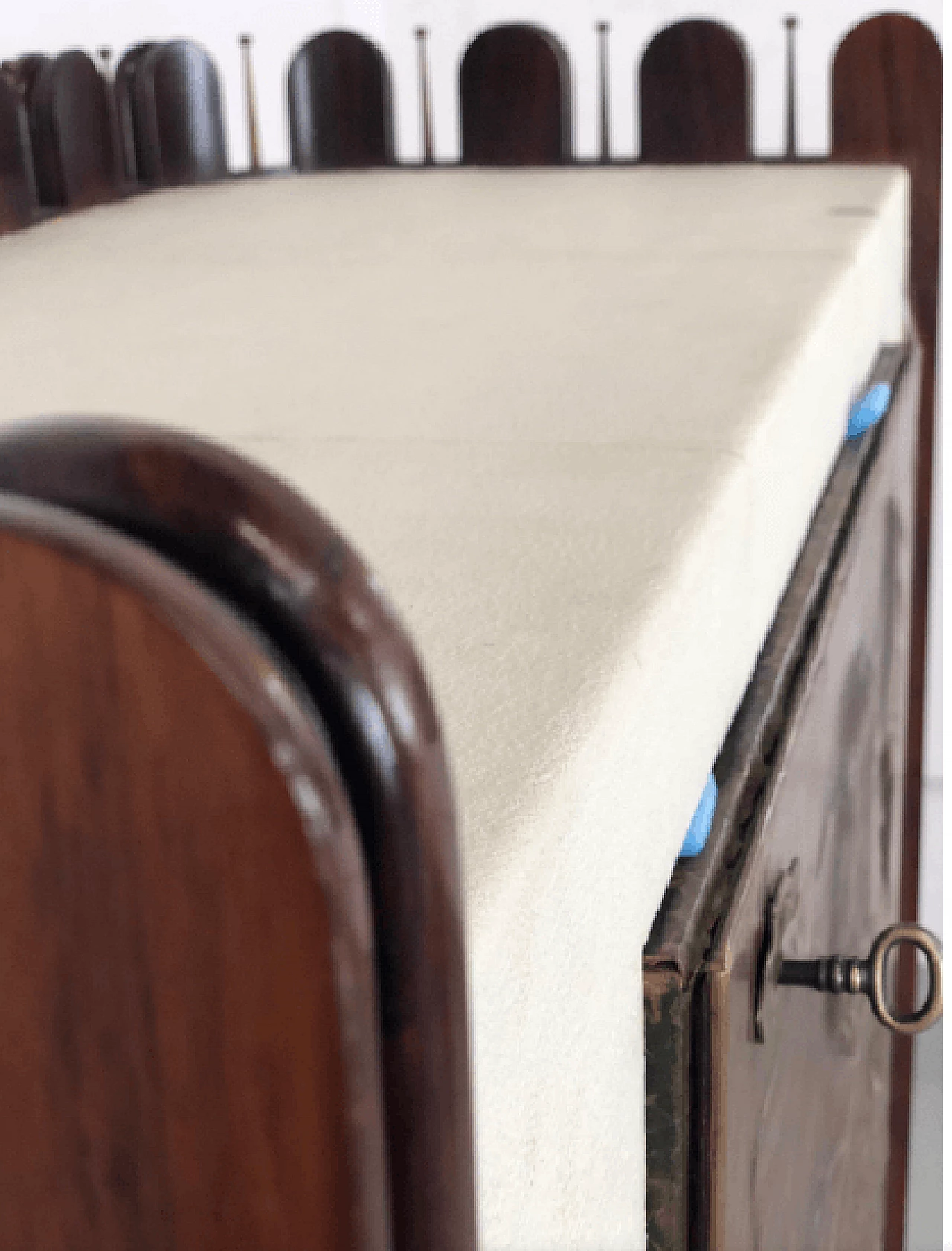 Mobile bar in legno e rame di Luigi Scremin, 1948 7