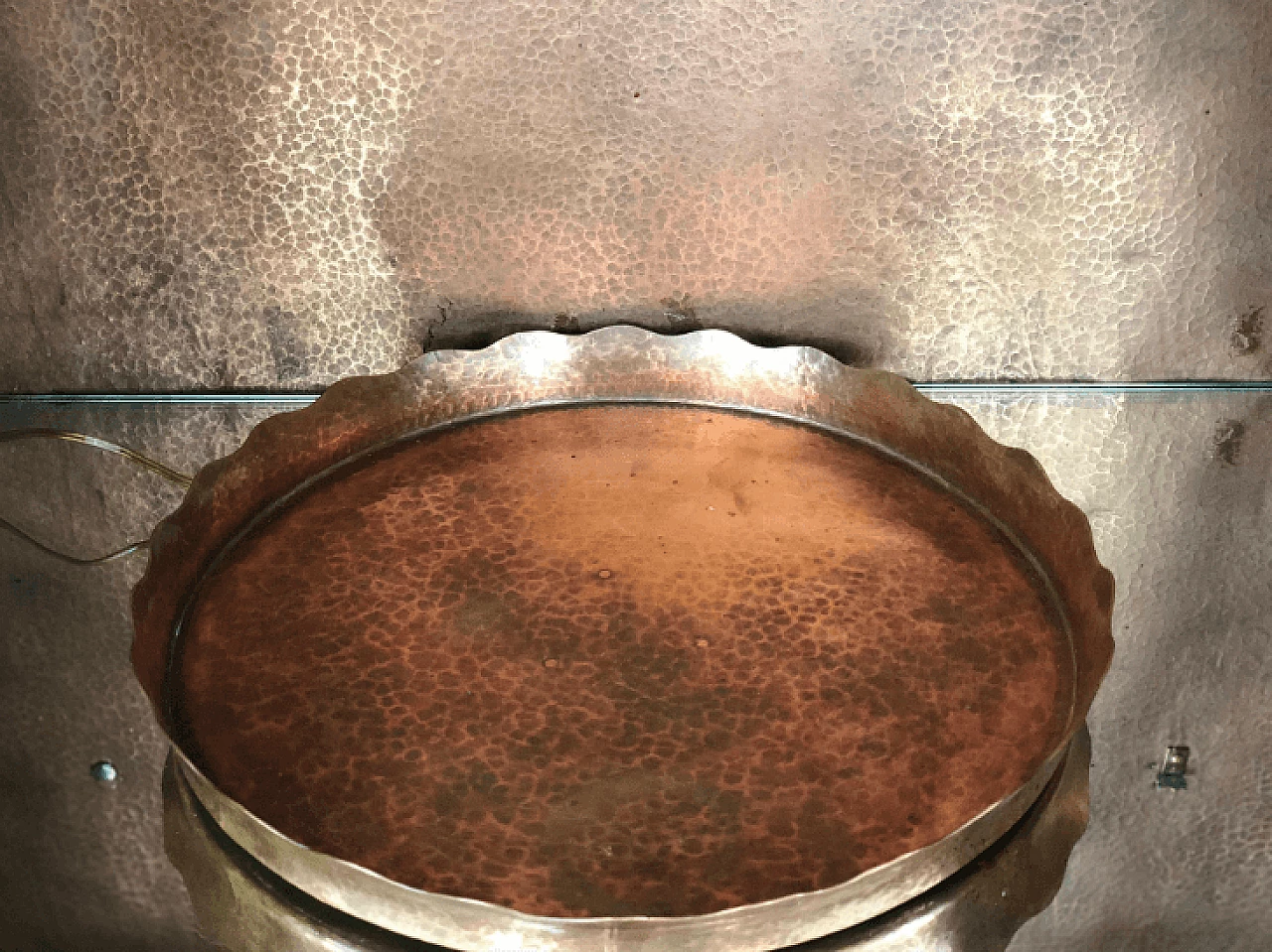 Mobile bar in legno e rame di Luigi Scremin, 1948 8