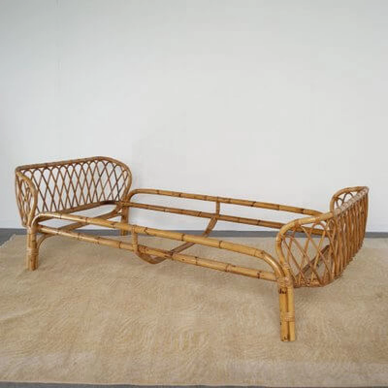 Bamboo bed attributed to Franca Helg, 1960s 11