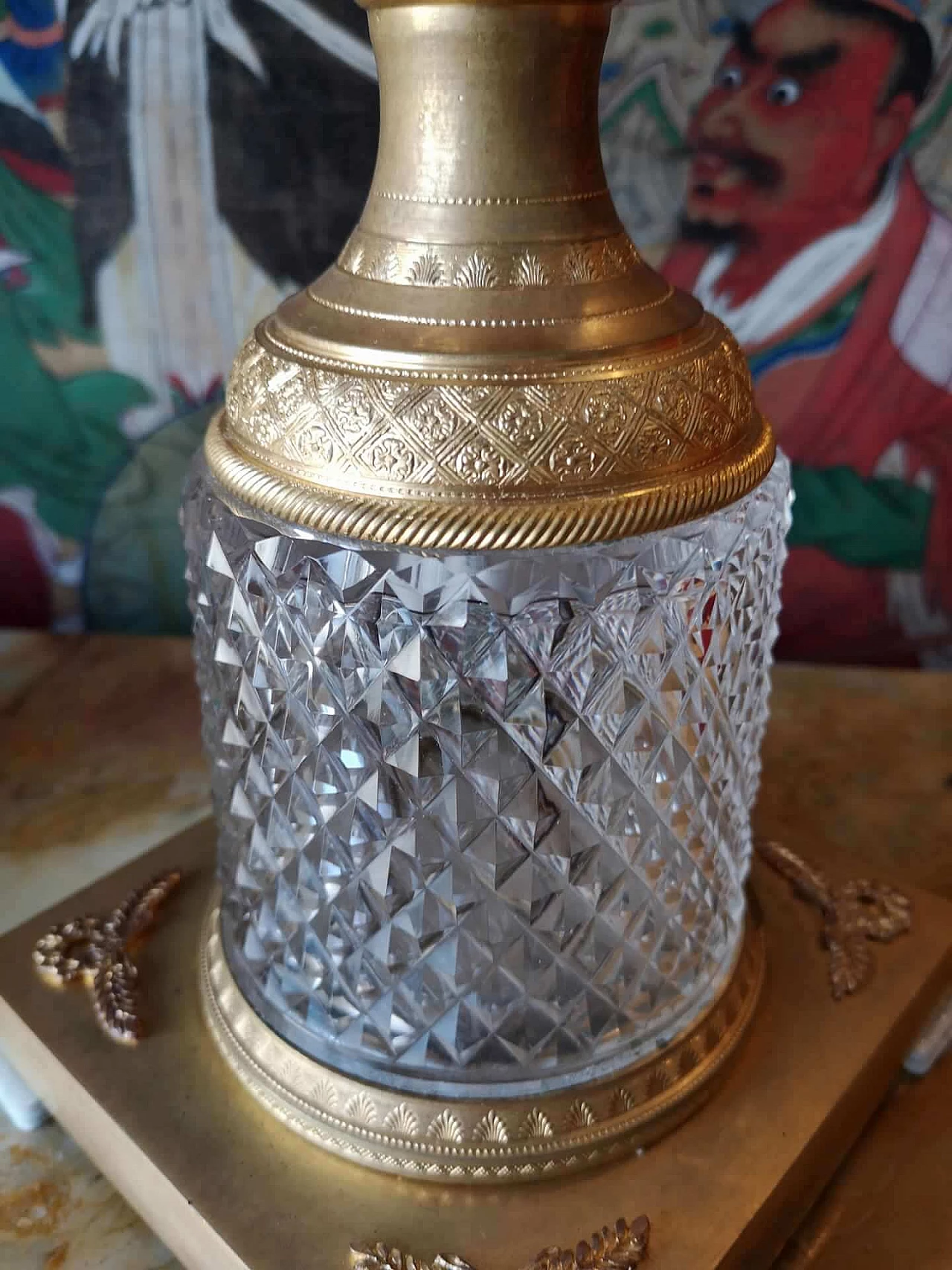 Coppia di vasi russi in cristallo e bronzo dorato, '800 7