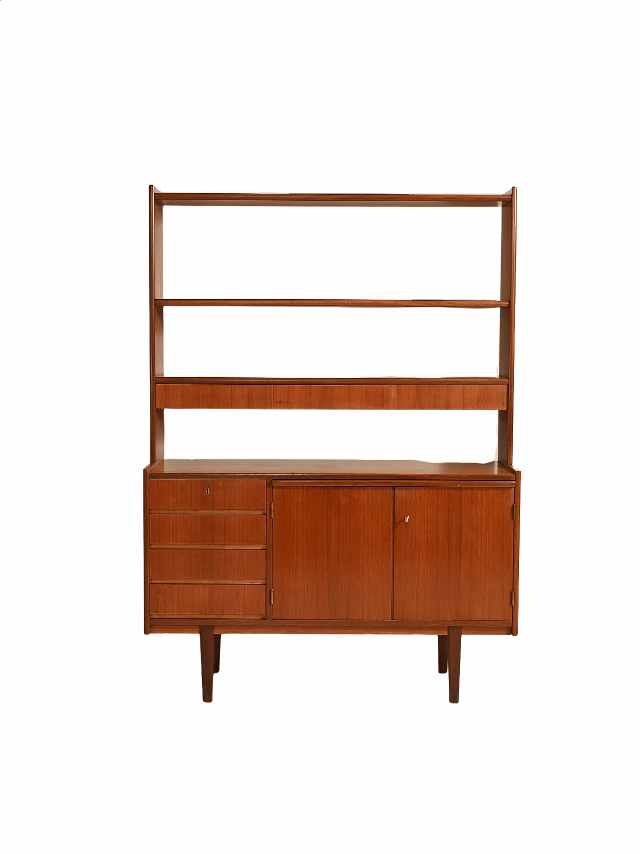 Bookcase with pull-out teak shelf, 1960s 13