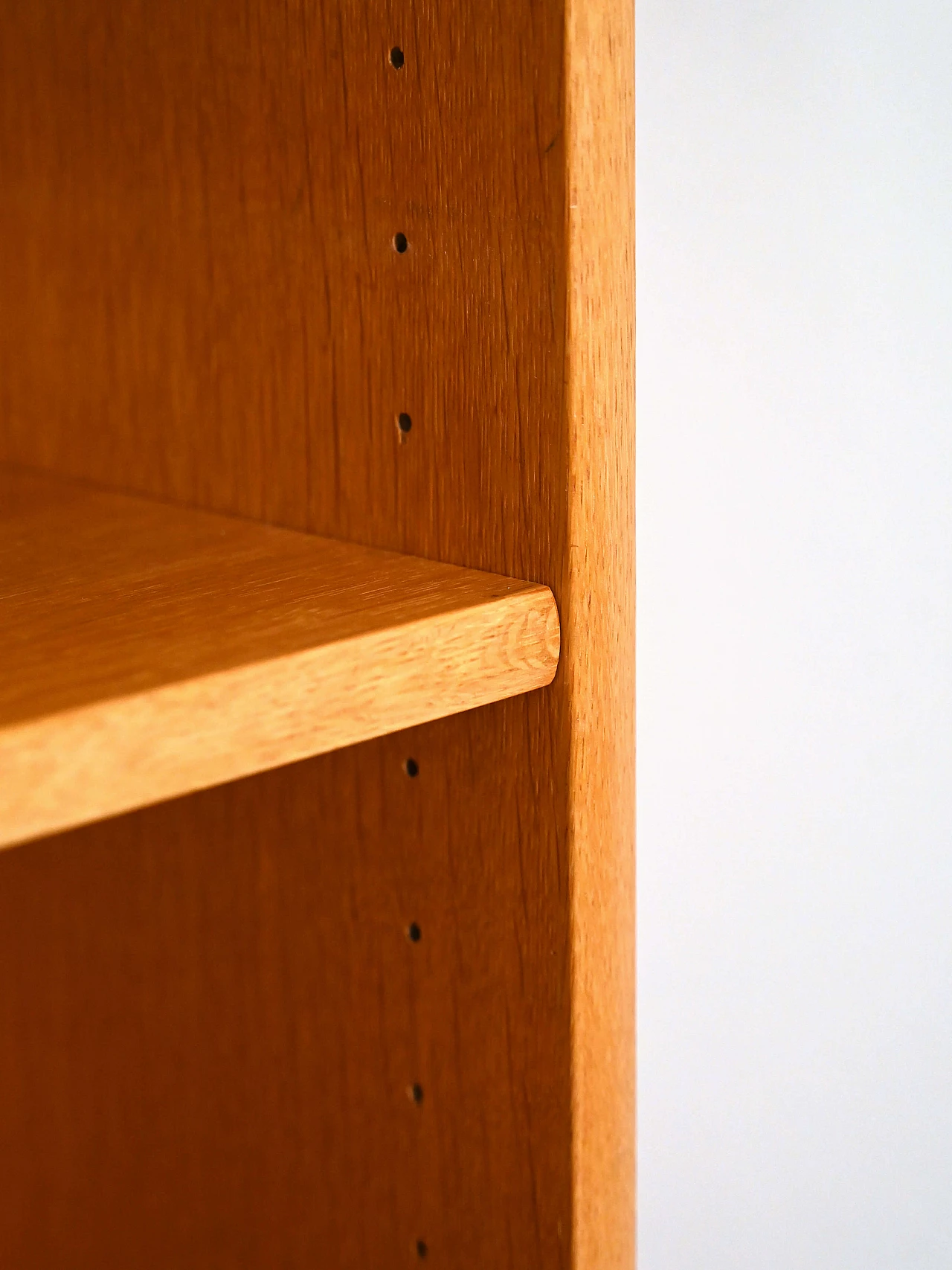 Bookcase in oak with sliding doors, 1960s 9