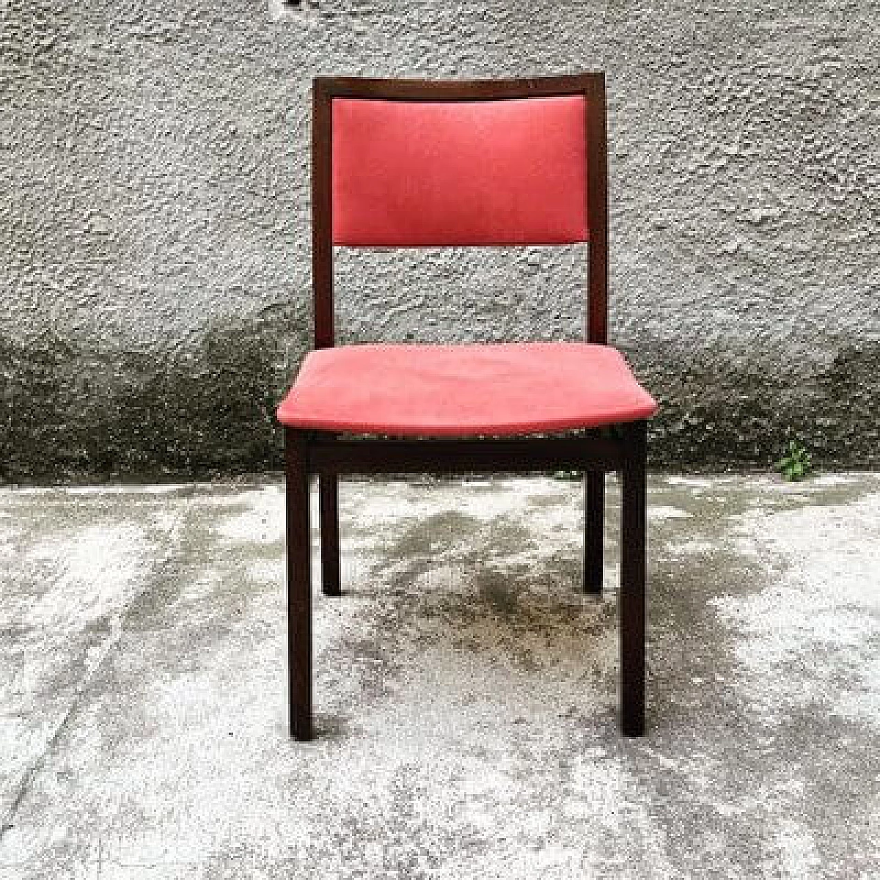 6 Mahogany chairs in the style of Ico Parisi, 1960s 4