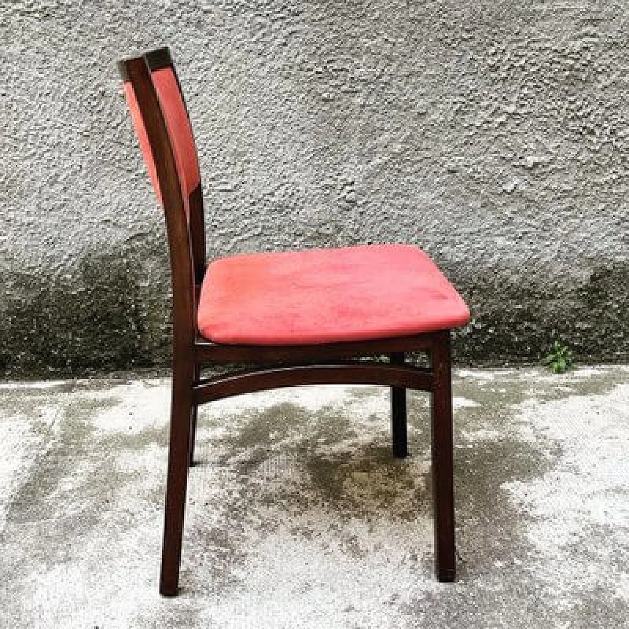 6 Mahogany chairs in the style of Ico Parisi, 1960s 5