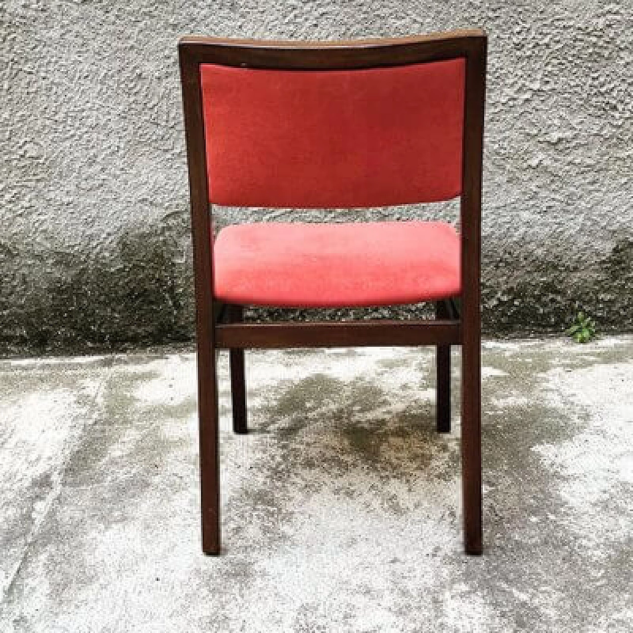 6 Mahogany chairs in the style of Ico Parisi, 1960s 6