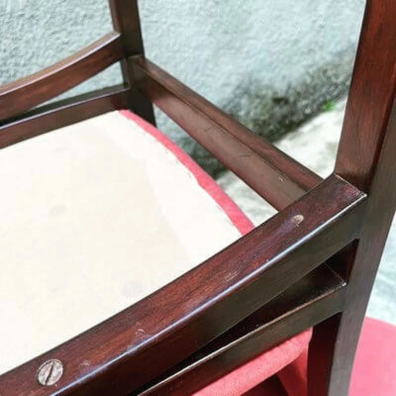 6 Mahogany chairs in the style of Ico Parisi, 1960s 9