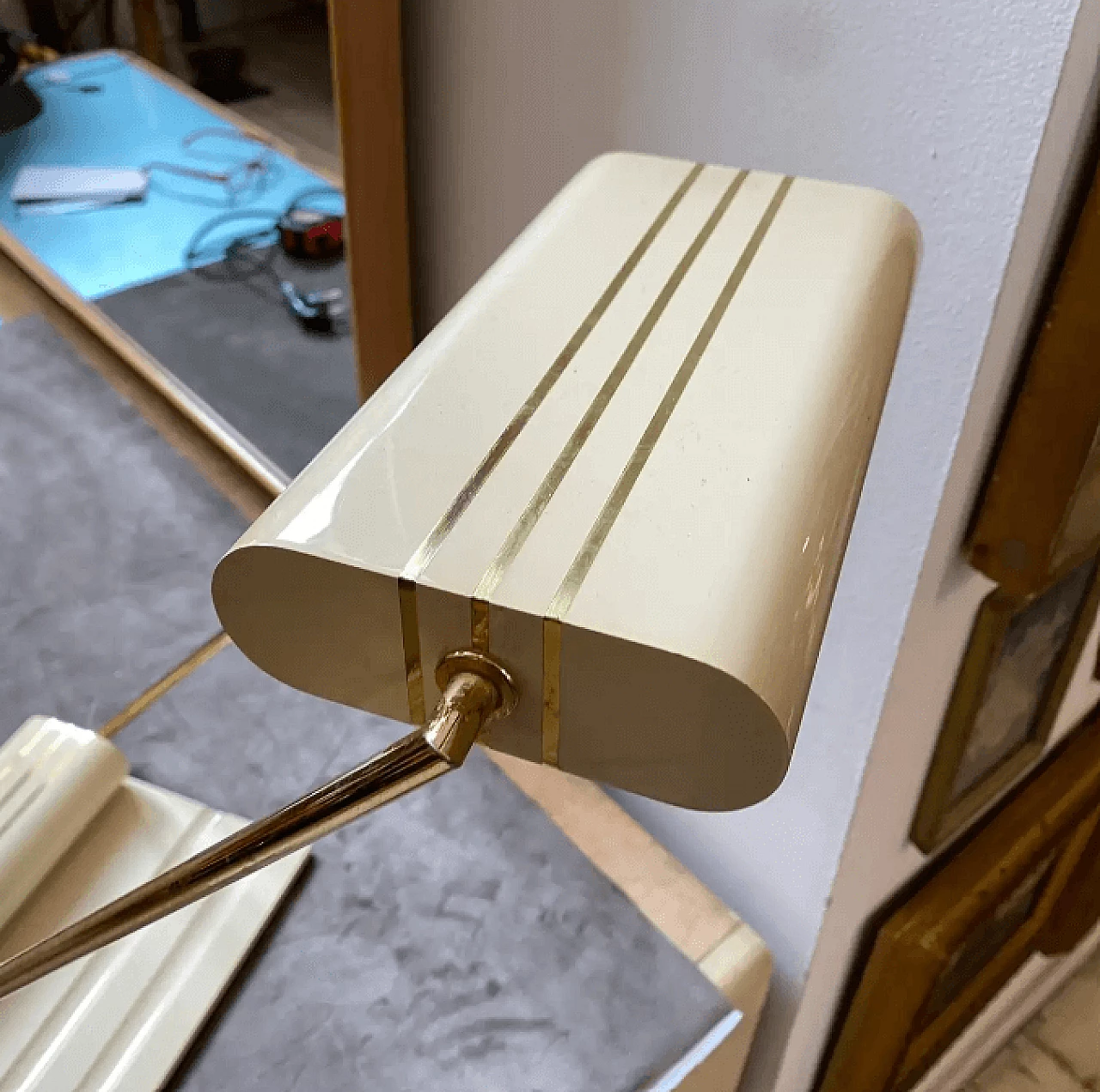 Solid brass table lamp by George Kovacs, 1980s 2