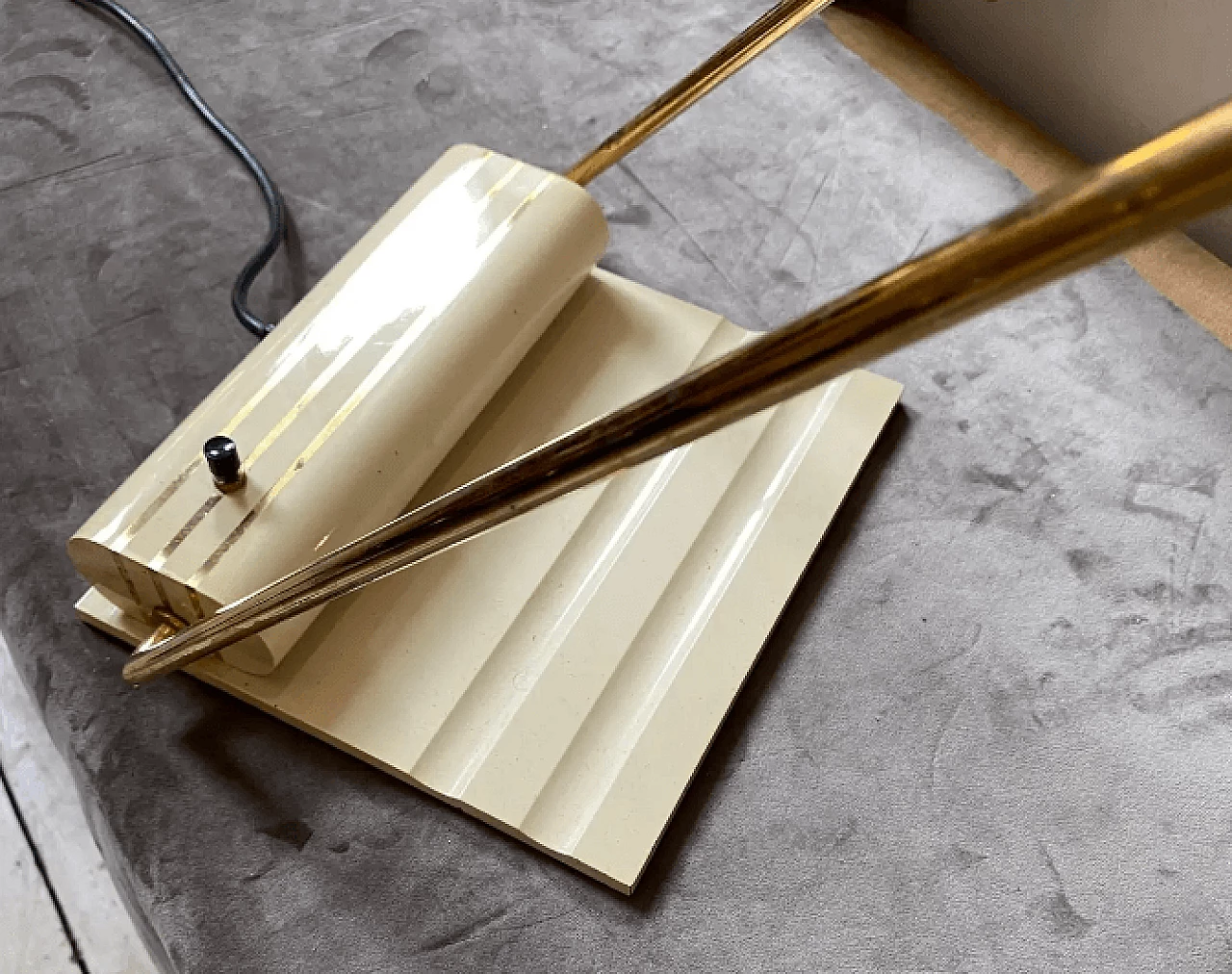 Solid brass table lamp by George Kovacs, 1980s 3